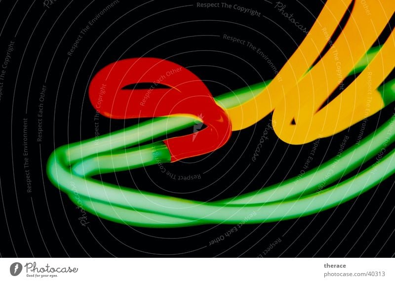 neon light Neon light Light Muddled Multicoloured Black Green Red Yellow Obscure Glass Detail Lighting Lamp Blow