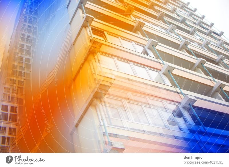 Old skyscraper from a new perspective High-rise Architecture Skyline Building Colour photo Exterior shot Facade Worm's-eye view Deserted Day Modern Tall Window