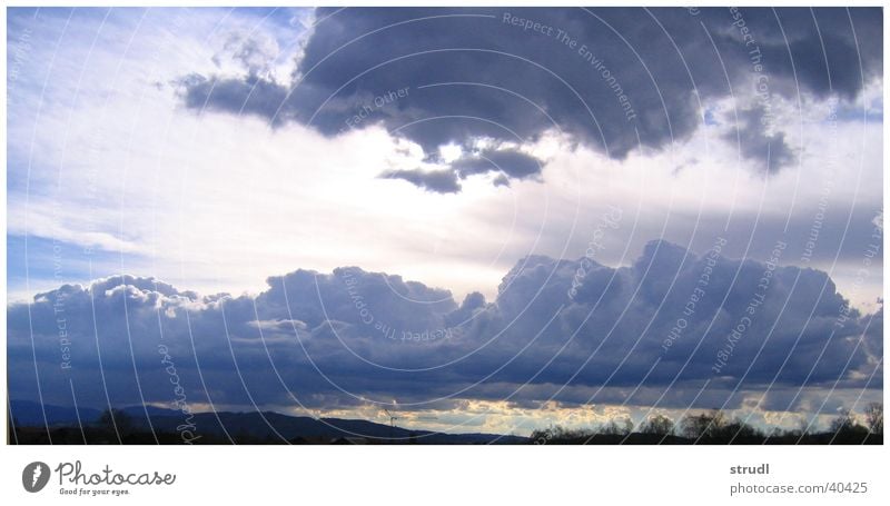 Clouds away! Bavaria Weather Sky Evening Blue Rain Thunder and lightning Alps