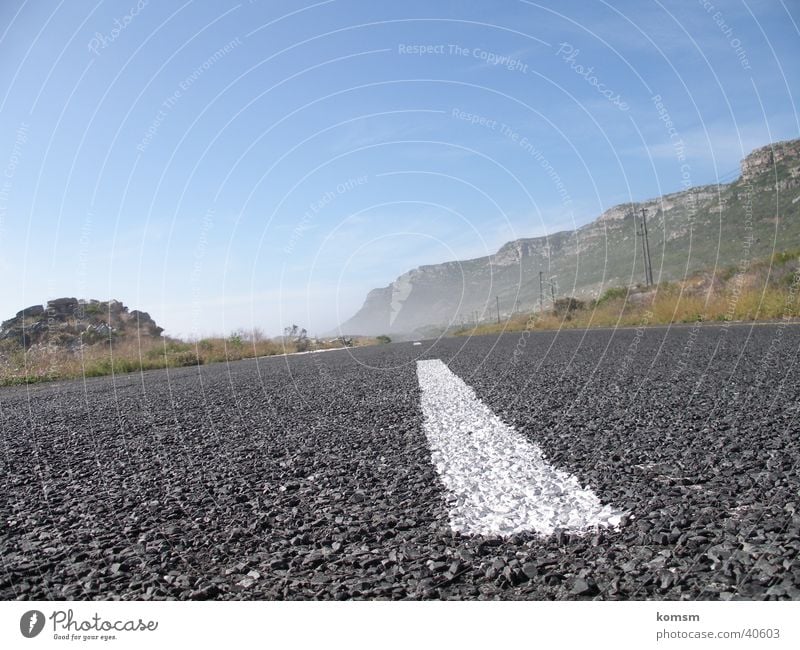 Street 01 Gray Driving Roadside Green White Line Transport Perspective Escape Nature Landscape Vacation & Travel Sky Blue Exterior shot