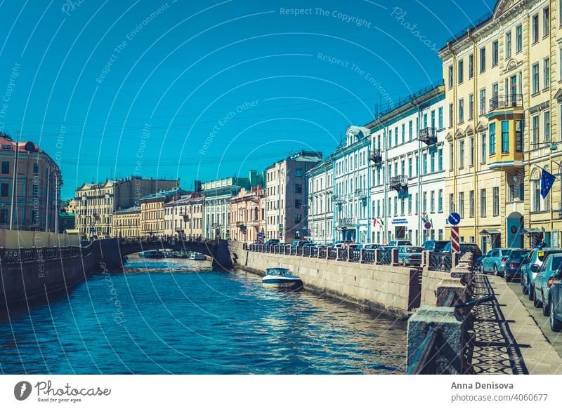 Beautiful building along the Embankments of the Rivers and Chann saint petersburg russia st isaac cathedral city church spring tourism summer architecture