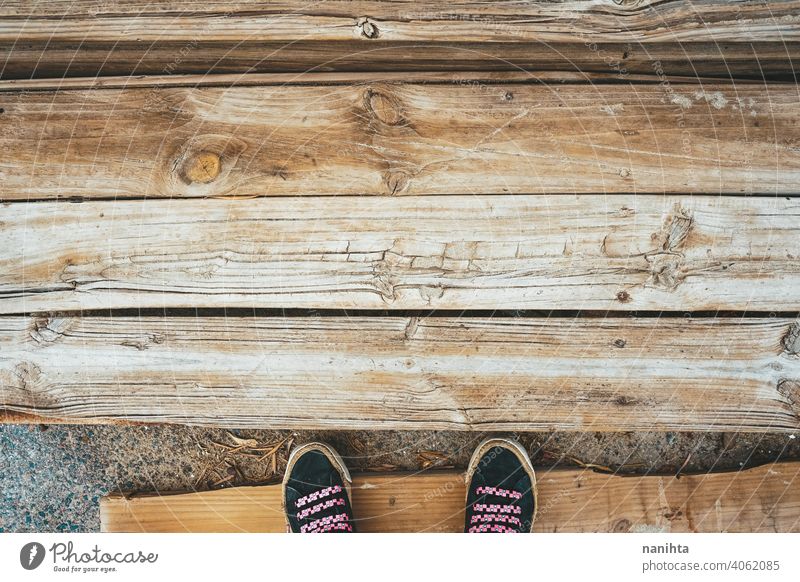 Textured image of old wood wooden texture decay grunge textured retro rusty crusty brown warm tone gradient perspective view wallpaper background backdrop