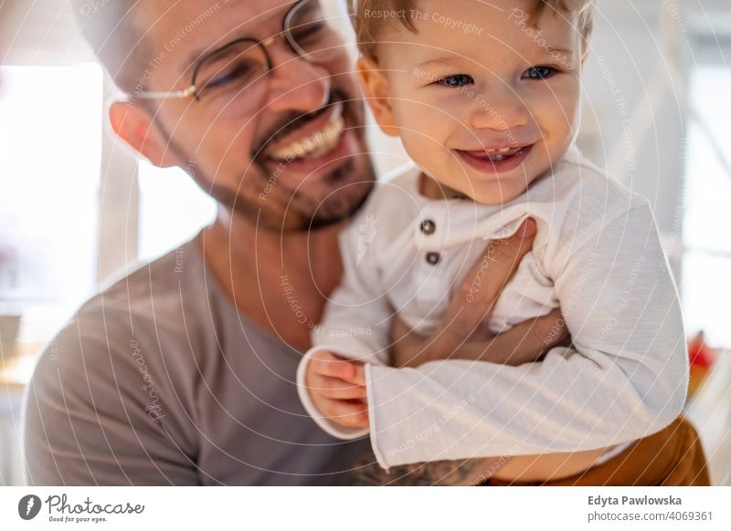 Father and baby son having fun together at home single parent single dad fathers day fatherhood stay at home dad paternity leave modern manhood family child