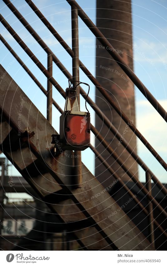 Steel stairs Stairs Industrial Photography steel staircase Blast furnace Industrial plant Industrial heritage Industrial architecture Industry Architecture