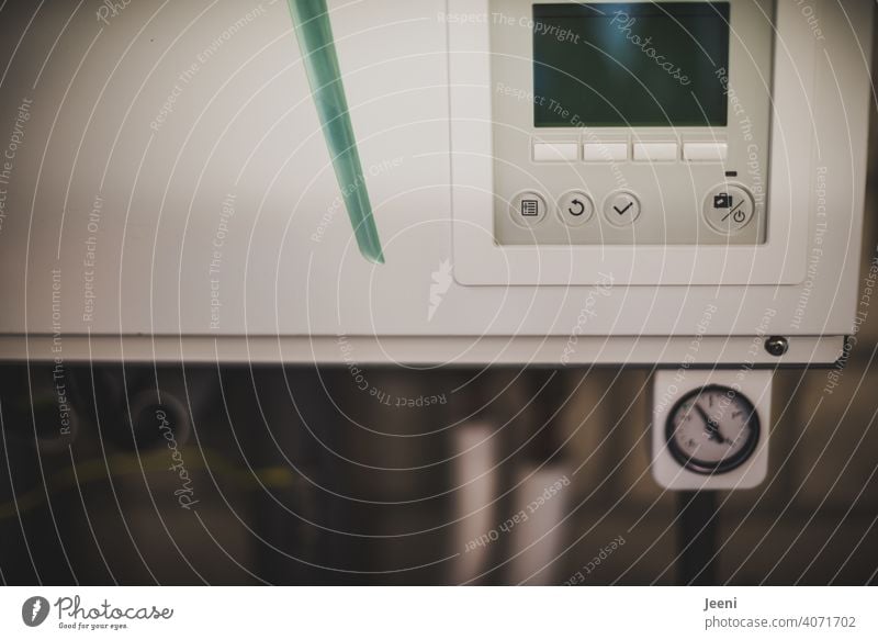 Heating controller or control unit of an air heat pump | ecological, sustainable, modern and environmentally friendly heating system Control unit