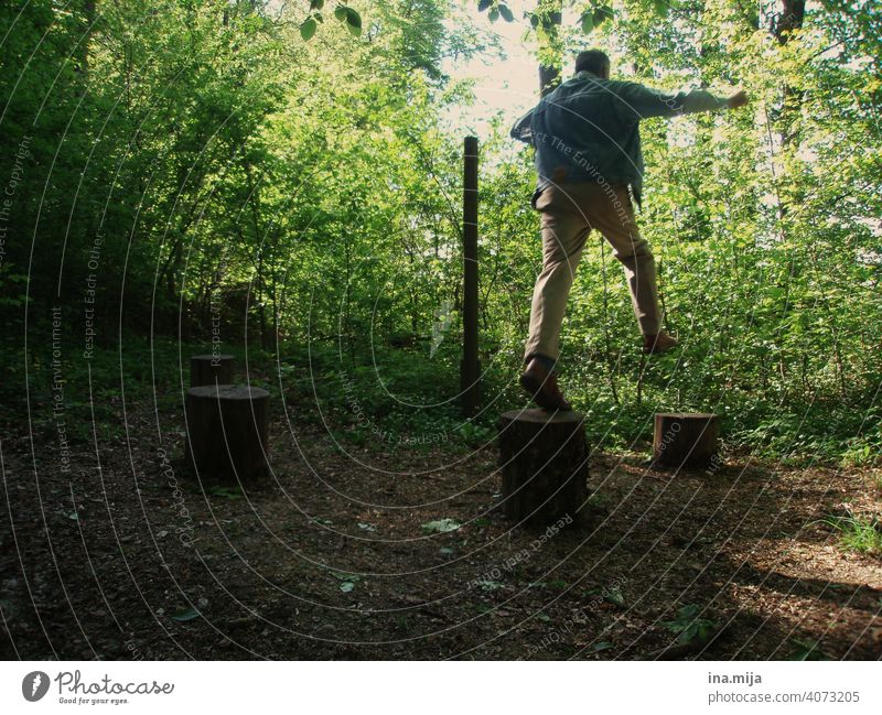 youthful jumping Jump fun Happiness Joy Lifestyle Happy person Boarding house free time Cheerful Summer Outdoors retired Old young-at-heart vital vitality