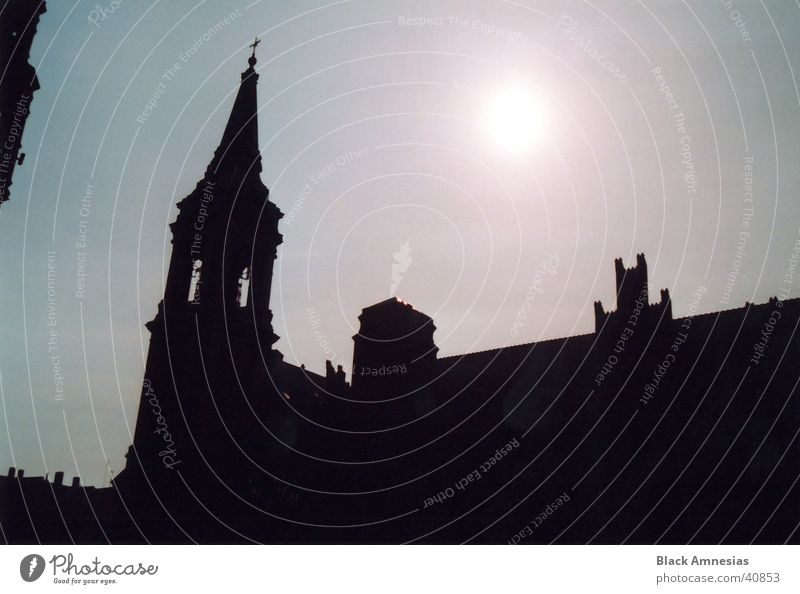 Habemus Papam! Torun Vacation & Travel Architecture Religion and faith Sun Sky Silhouette Poland