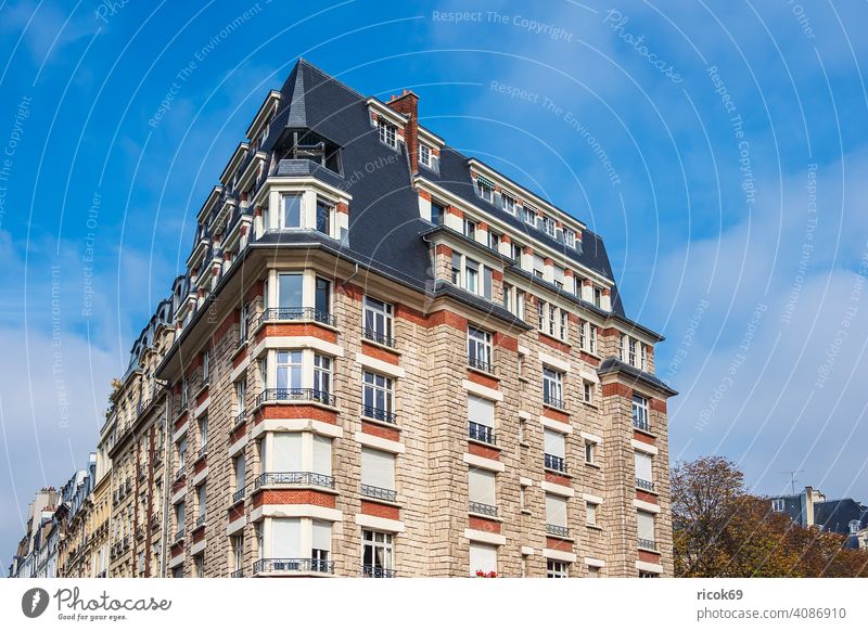 View of historic buildings in Paris, France Building Architecture Town Tourist Attraction voyage vacation destination Historic Old Sky Clouds Blue