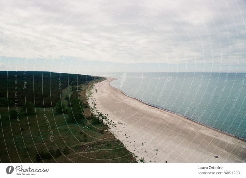 Baltic Sea coastline Coast coastal sea beach scenic travel tourism seascape landscape Baltic coast Latvia Nature Vacation & Travel Beach Sand Sandy beach