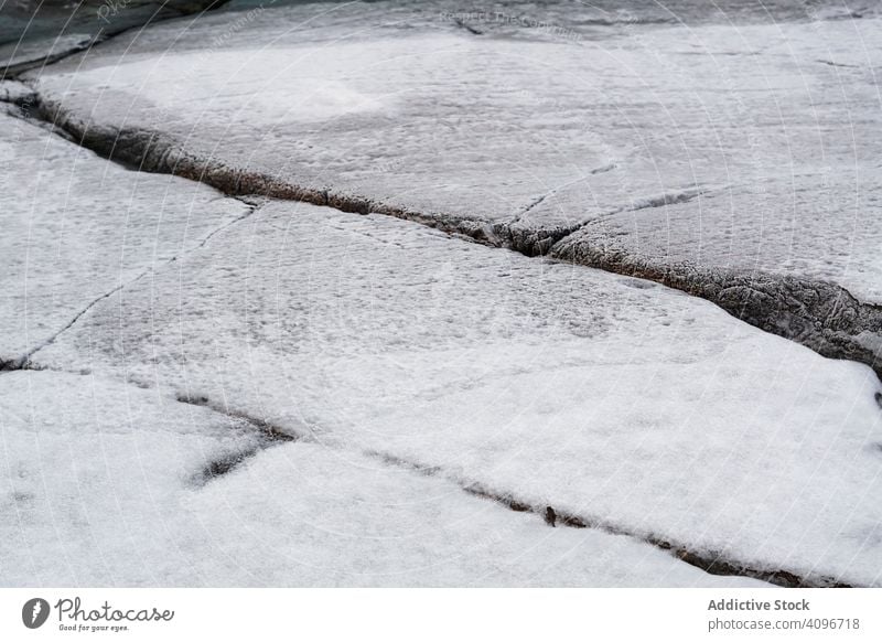 Frosted stone slab texture formation frost rock norway environment obsolete surface process crack climate scratched snow ice winter slate background material