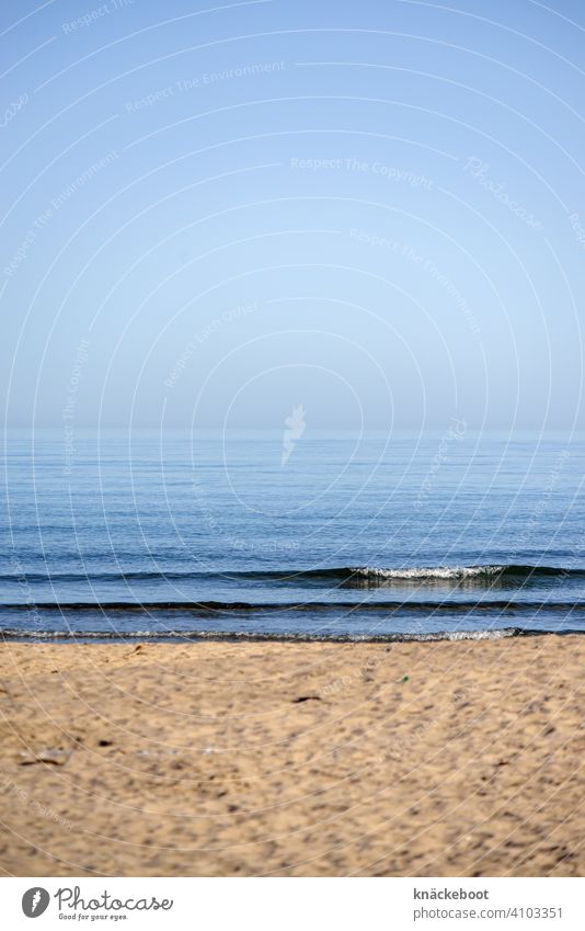 Mer Méditerranée Mediterranean sea Beach Ocean Waves Horizon Blue Sand Loneliness Far-off places coast Water Deserted Beautiful weather Southern France