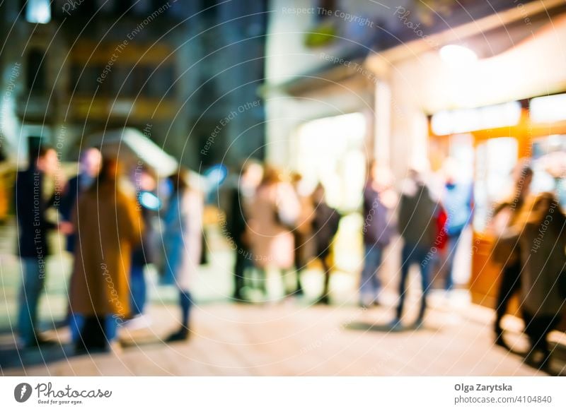 Blurred background with people. night light cafe street blur blurry Venezia venice italy europe europian bacari traditional standing crowd outdoor evening