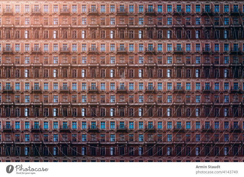 architectural pattern, windows and balconies with stucco of an old berlin house anonymity anonymous apartment architecture background balcony beautiful big