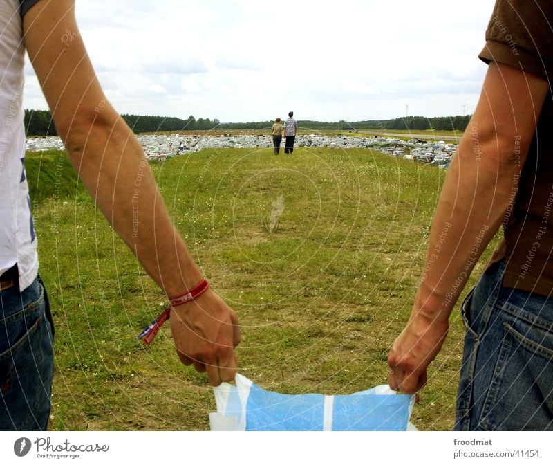 Together Hand Connectedness Meadow Grass Parking lot Summer Human being Arm Music festival BERLINOVA