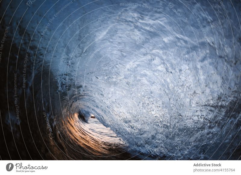 Stormy blue sea with waves ocean power water nature landscape seascape coast surf tropical crest summer splash white foam seashore surface storm wet spray