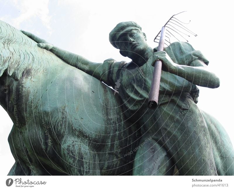 Ludgeri Bauer Sculpture Communist Horse Leisure and hobbies Farmer Ludgeri Square Münster