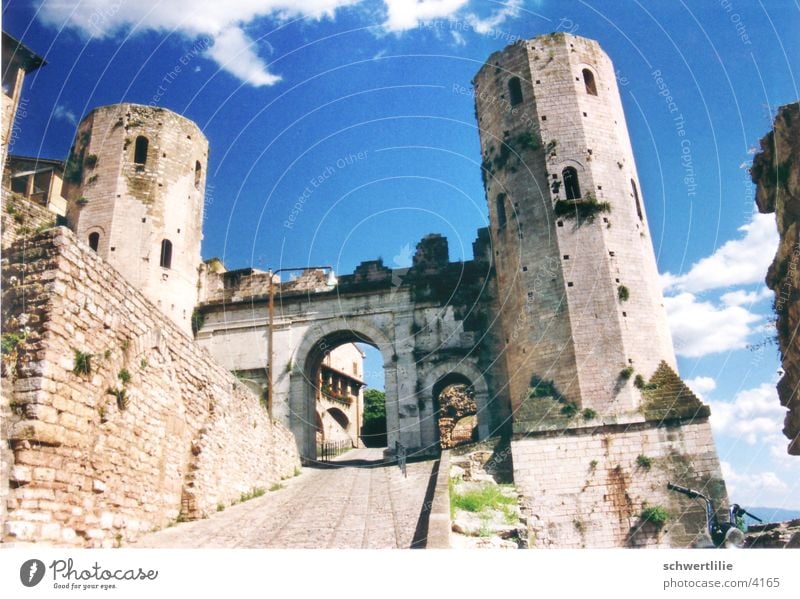 Spello Italy Roman gate Gate Tower