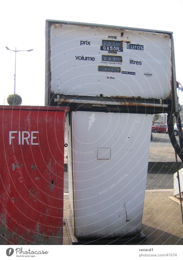 fire tank Petrol station Gasoline Blaze Square Obscure Rust