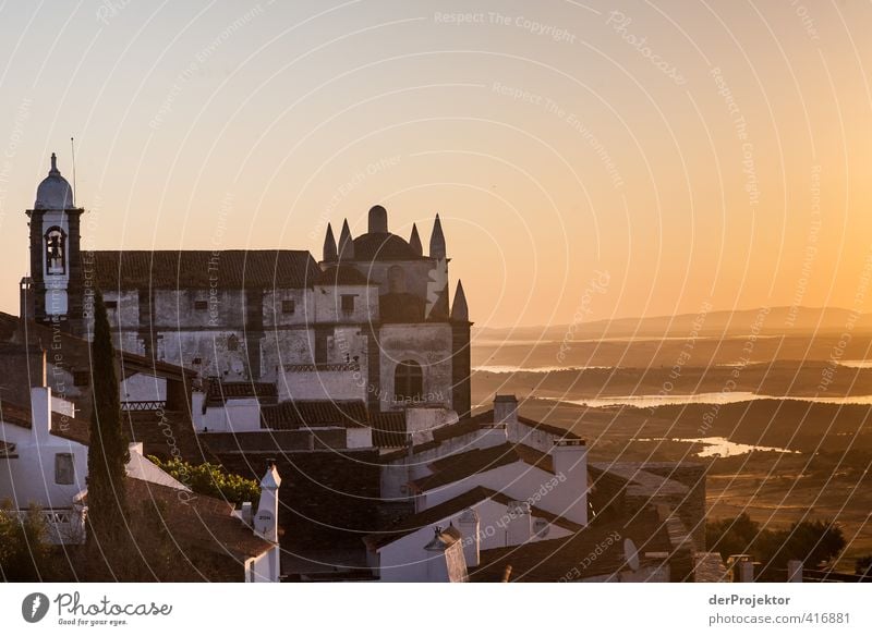 In the morning at six in Monsaraz - Alentejo - Portugal Small Town Old town Deserted House (Residential Structure) Church Castle Manmade structures Building