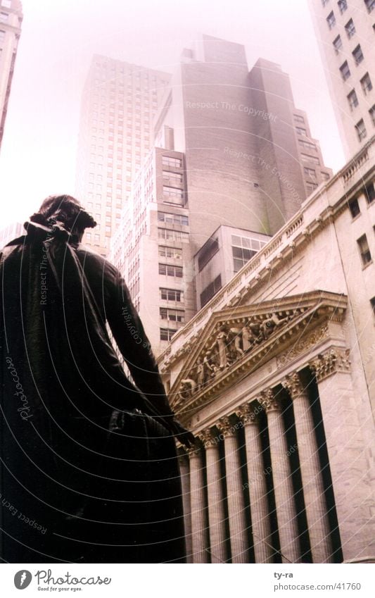 Wall Street New York Stock market New York City Luxury High-rise Share Americas Architecture USA Might