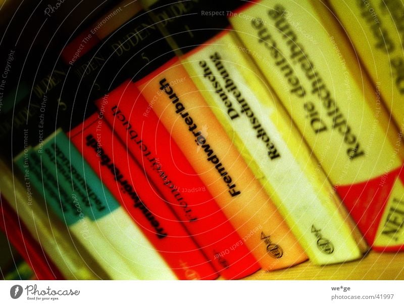 encyclopedias Encyclopedia Book Things duden foreign words Colour