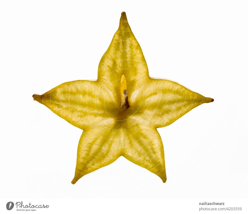 Starfruit Carambole Averrhoa carambola structures Yellow Structures and forms User interface Dessert vegan Food photograph food food porn Vegan diet Delicious