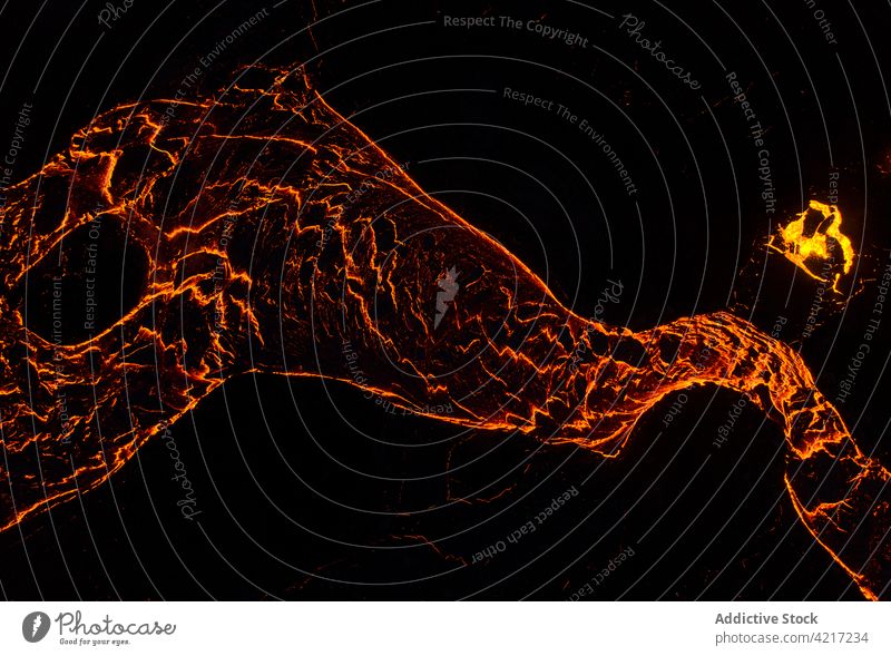 Fagradalsfjall volcano erupting in Iceland iceland lava magma smoke mountain red hot nature volcanic eruption crater active danger geology explosion fog fire