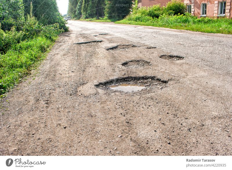 old broken road concrete danger highway asphalt damage street surface dirty background hole transportation texture cracked gravel destruction driveway stone