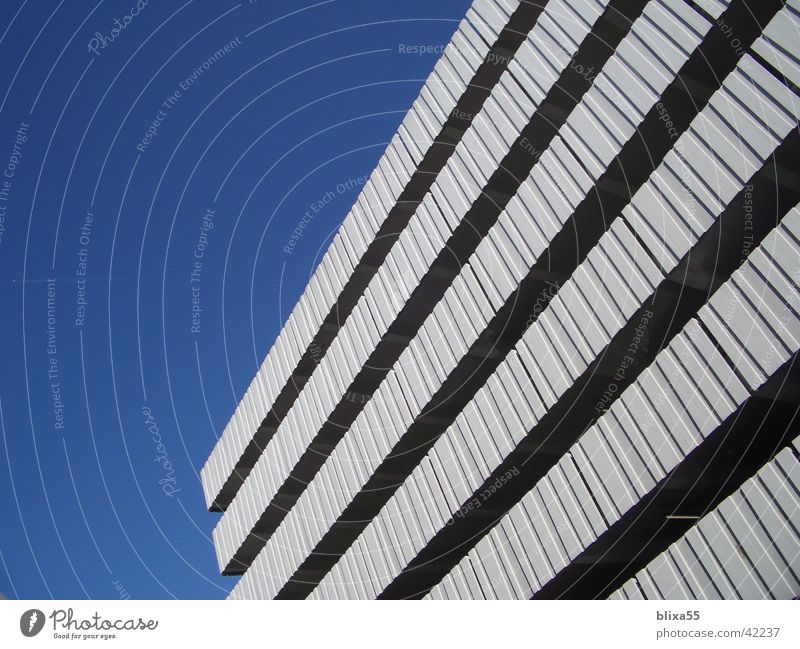 multi-storey car park Parking garage Concrete Architecture Structures and shapes sunny day concrete facade