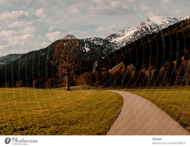 Mountain landscape Upper Bavaria | Bayrischzell Pre-alpes closeness to nature outdoor soinsee Hiking bavarian cell Alps mountains Spring Meadow Green off