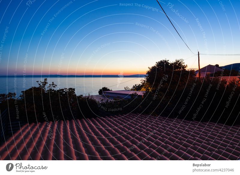 View on Stara Baska roof at Island Krk croatia water bay island mountain rock adriatic hill sky beach coast coastline landscape sea summer travel view baska krk