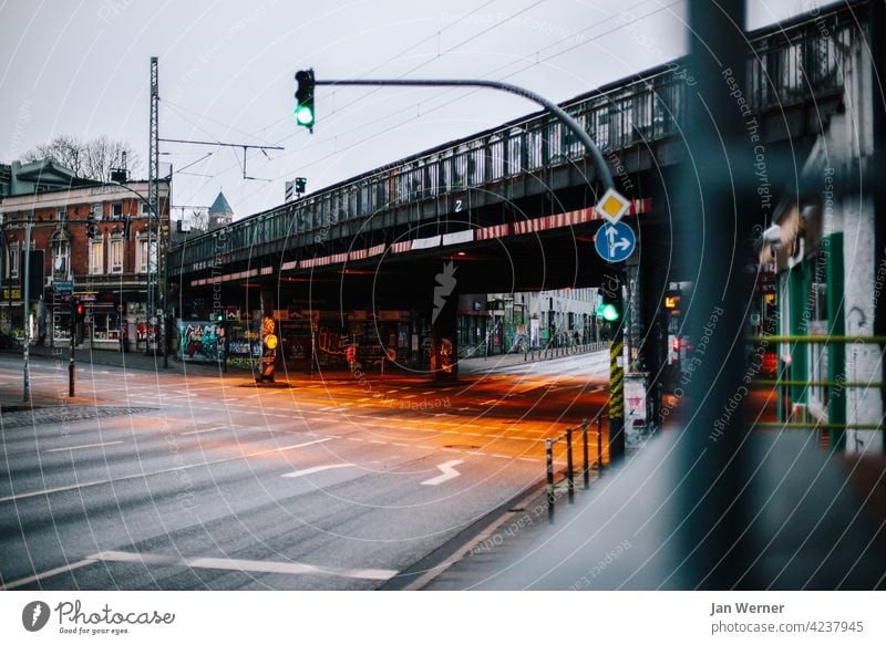 Star Bridge Hamburg Star Bridge Hamburg Sternschanze Street Architecture Manmade structures Transport star bridge St. Pauli Altona Max-Brauer-Allee Track