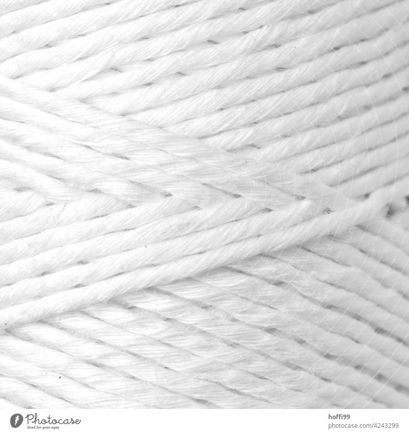 white yarn with diagonal pattern Wool woolen craft creative thread handmade textile string cotton Pattern