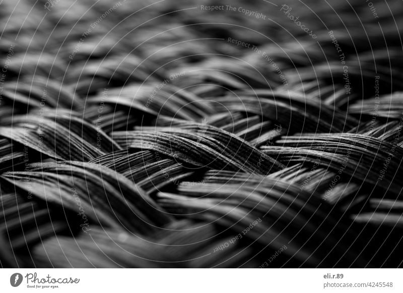 Basket weave in black and white basketwork Laundry basket Interior shot Deserted Black & white photo black-and-white Clean Living or residing Washing day