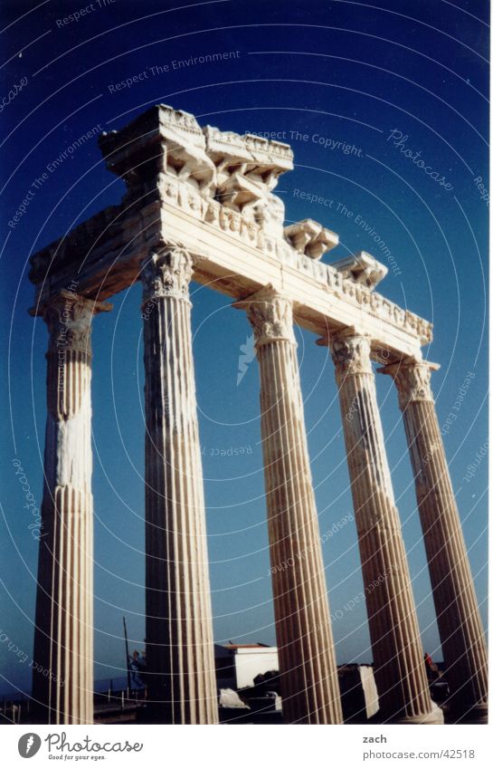 Gate to heaven Turkey Ambitious Ancient Art Tourism Tourist Success Historic Landmark Monument Column side Blue Sky Vacation & Travel Tourist Attraction Old