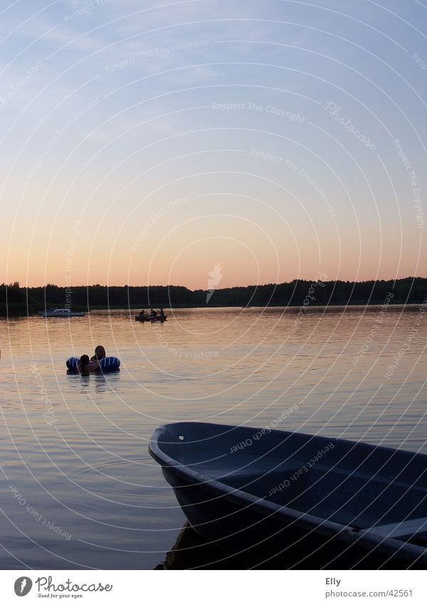 silence Sunset Twilight Watercraft Calm