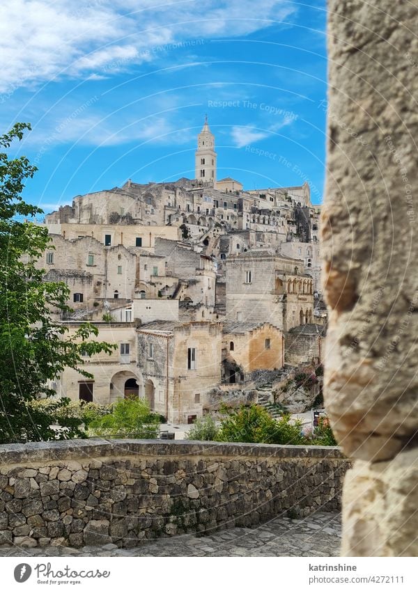 Ancient town of Matera, cave city, Basilicata, Italy Mattera Unesco Antique Architecture View Europe Destination Heritage Travel Landmark Landscape Historical