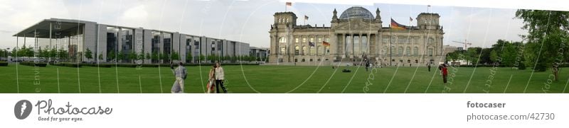 Bundestag Panorama Seat of government Panorama (View) Architecture Reichstag Berlin Large Panorama (Format)