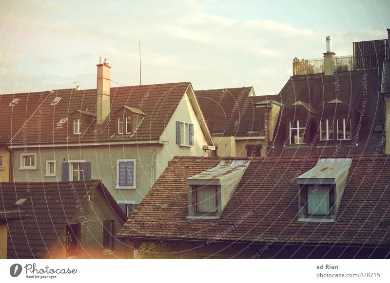 It's All Around You Sky Clouds Summer Beautiful weather Zurich Town Downtown Old town Deserted House (Residential Structure) Manmade structures Architecture