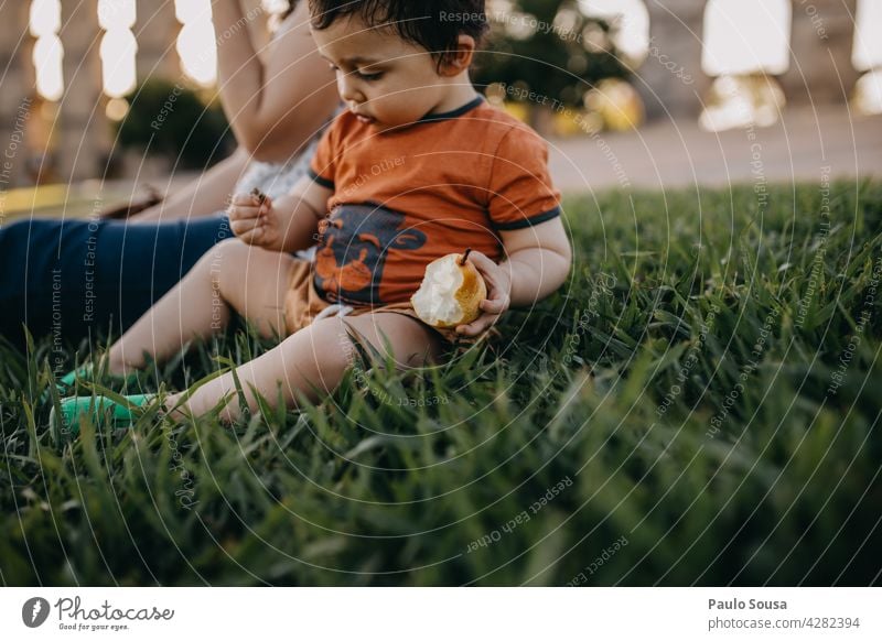 Child eating fresh fruit Eating Fresh Fruit Pear Diet Organic produce Colour photo Delicious Green Nutrition To enjoy Healthy Eating Close-up Vitamin-rich