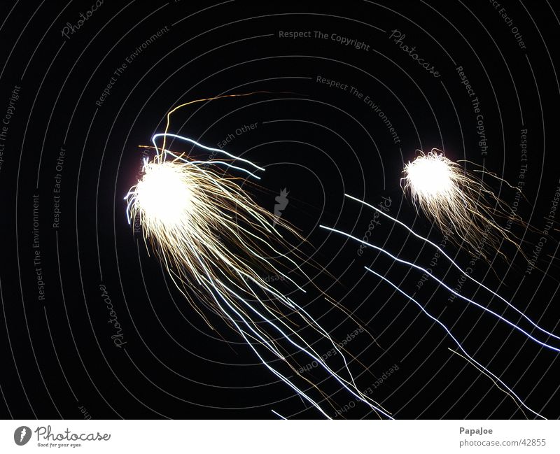 falling star Light Black White New Year's Eve Meteor Speed Long exposure Firecracker Sky Spark Ball Sewing thread Star (Symbol) Illuminant Blaze