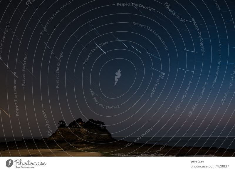 1800 seconds Environment Nature Landscape Elements Sand Air Water Earth Sky Cloudless sky Lunar eclipse Summer Climate Weather Beautiful weather Rock Waves