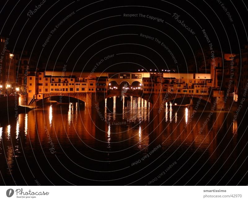 Ponte D'Oro Florence Ponte Vecchio Culture Jewellery Italy Europe Bridge Gold Old