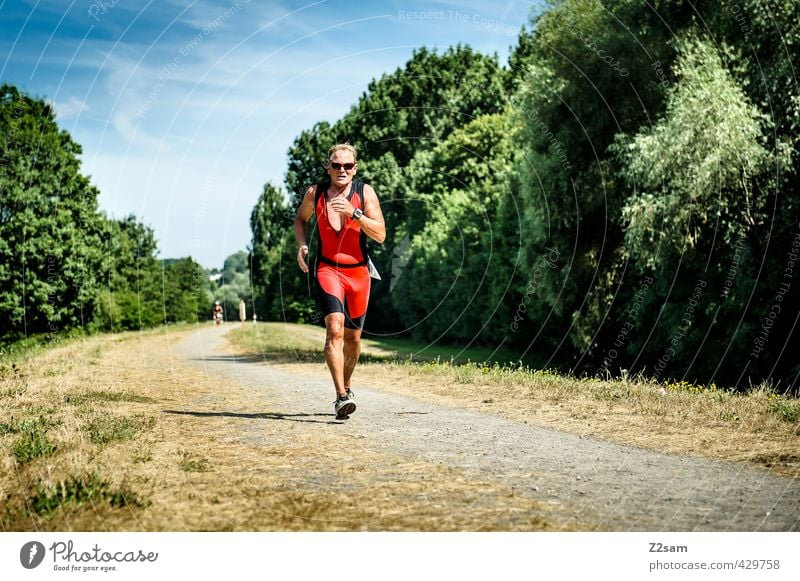 Triathlon | AK 60 | Running Athletic Summer Sports Sportsperson Sporting event Jogging Running sports Endurance Masculine Male senior Man 60 years and older