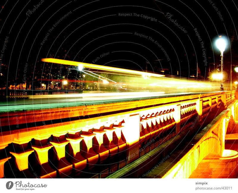 Strasbourg de nuit I Night Tram Long exposure Bridge Place de la République