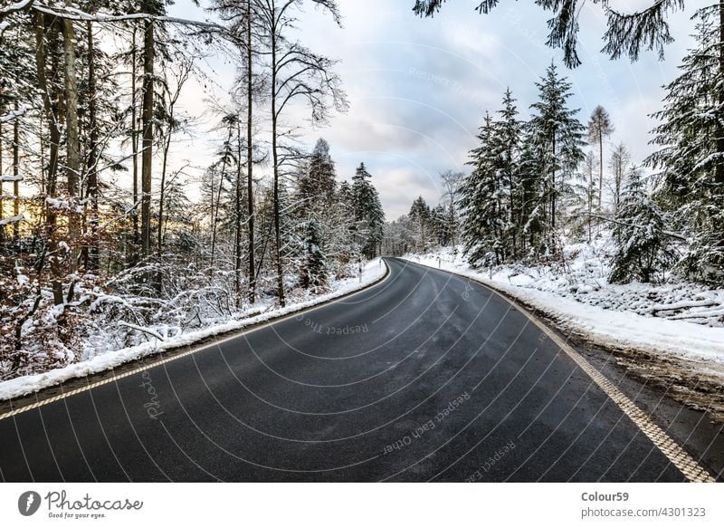 Winter Streets ice road frost season wood sky snow forest winter cold nature outdoor landscape white day frozen street snowy country way scene weather trees