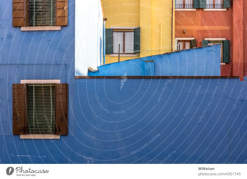 Colourful houses of a famous holiday resort in the south of Europe Facades variegated colored colourful Window South vacation holidays Italy Vacation & Travel