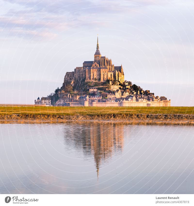 Mont-Saint-Michel in Normandy France bay bretagne brittany europe famous french landmark landscape michel mont mont-saint-michel monument mount normandy sea st