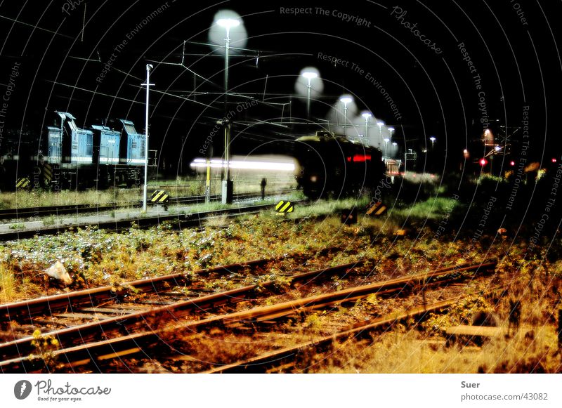 the last silence Railroad Railroad tracks Long exposure White Black Green Blue