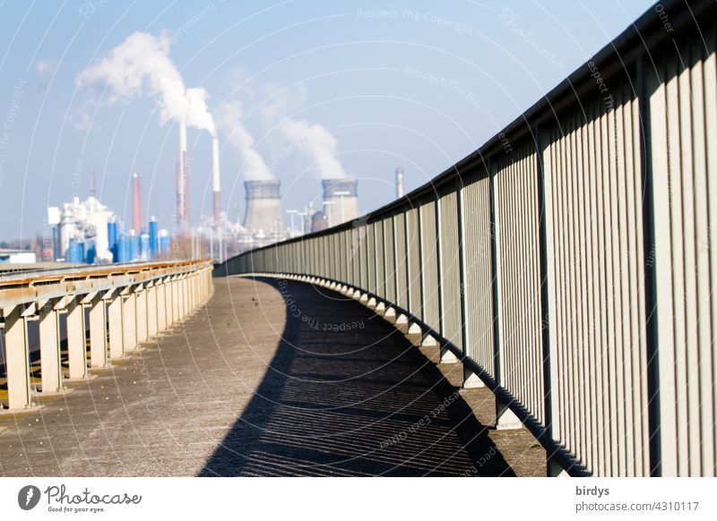 Shell refinery and power plant in Cologne- Godorf Refinery power station fossil fuels shell Environmental pollution Air pollution Fuel Chimney Industrial plant